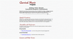 Desktop Screenshot of classicalmusicva.com